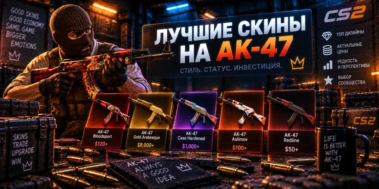 Лучшие скины на AK-47: рейтинг 2026